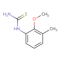 Chemical structure of (2-methoxy-3-methylphenyl)thiourea - CSSB00009974075