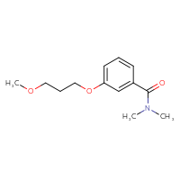 Chemical structure of 3-(3-methoxypropoxy)-N,N-dimethylbenzamide - CSSB01996138569