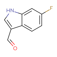 Chemical structure of 6-fluoro-1H-indole-3-carbaldehyde - CSSB00000743237