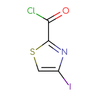 Chemical structure of 4-iodo-1,3-thiazole-2-carbonyl chloride - CSSB06744595313