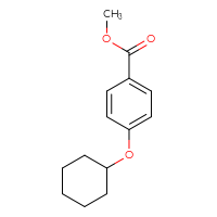 Chemical structure of methyl 4-(cyclohexyloxy)benzoate - CSSB00005859201