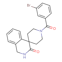 Chemical structure of 1'-(3-bromobenzoyl)-2,3-dihydro-1H-spiro[isoquinoline-4,4'-piperidin]-3-one - CSSB01918104158