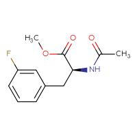Chemical structure of methyl (2S)-2-acetamido-3-(3-fluorophenyl)propanoate - CSSB06910095687