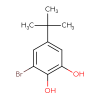 Chemical structure of 3-bromo-5-tert-butylbenzene-1,2-diol - CSSB00009812750