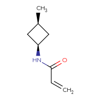 Chemical structure of N-[(1r,3s)-3-methylcyclobutyl]prop-2-enamide - CSSB00135105208