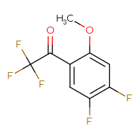 Chemical structure of 1-(4,5-difluoro-2-methoxyphenyl)-2,2,2-trifluoroethan-1-one - CSSB00010240746
