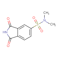 Chemical structure of N,N-dimethyl-1,3-dioxo-2,3-dihydro-1H-isoindole-5-sulfonamide - CSSB03437829991