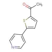 Chemical structure of 1-[5-(pyridin-4-yl)thiophen-2-yl]ethan-1-one - CSSB00010198637