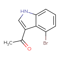 Chemical structure of 1-(4-bromo-1H-indol-3-yl)ethan-1-one - CSSB00012569097