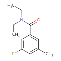 Chemical structure of N,N-diethyl-3-fluoro-5-methylbenzamide - CSSB00012472267