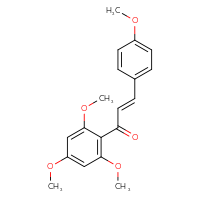 Chemical structure of (2E)-3-(4-methoxyphenyl)-1-(2,4,6-trimethoxyphenyl)prop-2-en-1-one - CSSB00020672281
