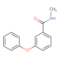 Chemical structure of N-methyl-3-phenoxybenzamide - CSSB00046115204