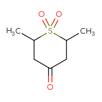 Chemical structure of 2,6-dimethyl-1λ⁶-thiane-1,1,4-trione - CSSB00009882425