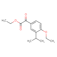 Chemical structure of ethyl 2-[4-ethoxy-3-(propan-2-yl)phenyl]-2-oxoacetate - CSSB00134007853