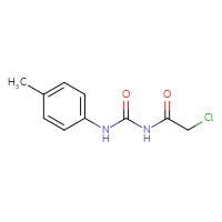 Chemical structure of 3-(2-chloroacetyl)-1-(4-methylphenyl)urea - CSSB00000736298