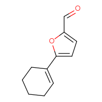 Chemical structure of 5-(cyclohex-1-en-1-yl)furan-2-carbaldehyde - CSSB00014797692