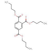 Chemical structure of 1,2,4-tributyl benzene-1,2,4-tricarboxylate - CSSB00000091774