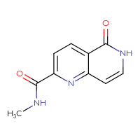 Chemical structure of N-methyl-5-oxo-5,6-dihydro-1,6-naphthyridine-2-carboxamide - CSSB01213056424
