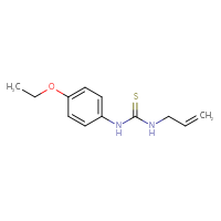 Chemical structure of 1-(4-ethoxyphenyl)-3-(prop-2-en-1-yl)thiourea - CSSB00000004847