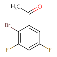 Chemical structure of 1-(2-bromo-3,5-difluorophenyl)ethan-1-one - CSSB00010946718