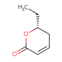 Chemical structure of (6R)-6-ethyl-5,6-dihydro-2H-pyran-2-one - CSSB20959061090