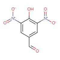 Chemical structure of 4-hydroxy-3,5-dinitrobenzaldehyde - CSSB00009990410