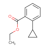 Chemical structure of ethyl 2-cyclopropylbenzoate - CSSB00010270177