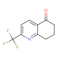 Chemical structure of 2-(trifluoromethyl)-5,6,7,8-tetrahydroquinolin-5-one - CSSB00000062883