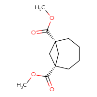 Chemical structure of 1,6-dimethyl (1r,6r)-bicyclo[4.1.1]octane-1,6-dicarboxylate - CSSB21043404202