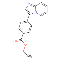 Chemical structure of ethyl 4-{imidazo[1,2-a]pyridin-3-yl}benzoate - CSSB00025706008