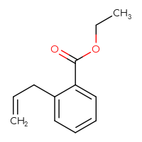 Chemical structure of ethyl 2-(prop-2-en-1-yl)benzoate - CSSB00000077424