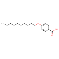 Chemical structure of 4-(decyloxy)benzoic acid - CSSB00020584571