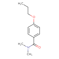 Chemical structure of N,N-dimethyl-4-propoxybenzamide - CSSB00000159621