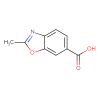 Chemical structure of 2-methyl-1,3-benzoxazole-6-carboxylic acid - CSSB00000688415