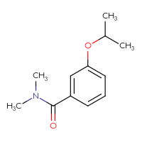 Chemical structure of N,N-dimethyl-3-(propan-2-yloxy)benzamide - CSSB00000216289