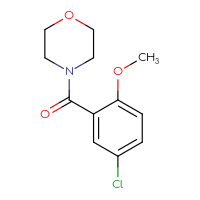 Chemical structure of 4-(5-chloro-2-methoxybenzoyl)morpholine - CSSB00000384861