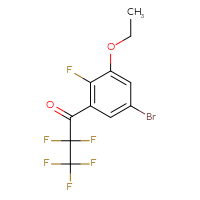 Chemical structure of 1-(5-bromo-3-ethoxy-2-fluorophenyl)-2,2,3,3,3-pentafluoropropan-1-one - CSSB21103685053