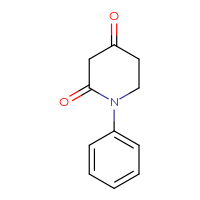 Chemical structure of 1-phenylpiperidine-2,4-dione - CSSB00000722544