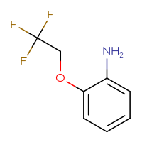 Chemical structure of 2-(2,2,2-trifluoroethoxy)aniline - CSSB00000244629