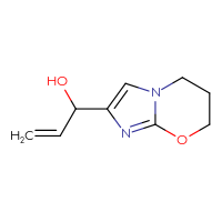 Chemical structure of 1-{5H,6H,7H-imidazo[2,1-b][1,3]oxazin-2-yl}prop-2-en-1-ol - CSSB20802241422