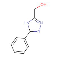 Chemical structure of (5-phenyl-4H-1,2,4-triazol-3-yl)methanol - CSSB00011460061
