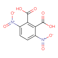 Chemical structure of 3,6-dinitrobenzene-1,2-dicarboxylic acid - CSSB00015238177