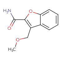 Chemical structure of 3-(methoxymethyl)-1-benzofuran-2-carboxamide - CSSB00093130493