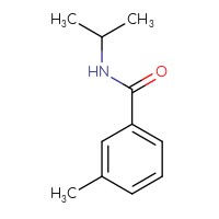 Chemical structure of 3-methyl-N-(propan-2-yl)benzamide - CSSB00000157611