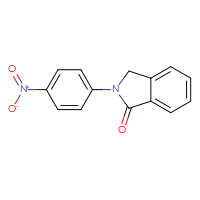 Chemical structure of 2-(4-nitrophenyl)-2,3-dihydro-1H-isoindol-1-one - CSSB00132933341