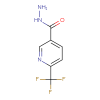 Chemical structure of 6-(trifluoromethyl)pyridine-3-carbohydrazide - CSSB00000026450