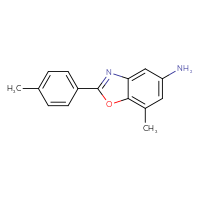 Chemical structure of 7-methyl-2-(4-methylphenyl)-1,3-benzoxazol-5-amine - CSSB00020601051