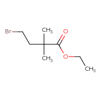 Chemical structure of ethyl 4-bromo-2,2-dimethylbutanoate - CSSB00010990119