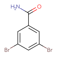 Chemical structure of 3,5-dibromobenzamide - CSSB00011216256