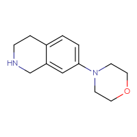 Chemical structure of 7-(morpholin-4-yl)-1,2,3,4-tetrahydroisoquinoline - CSSB00006006889